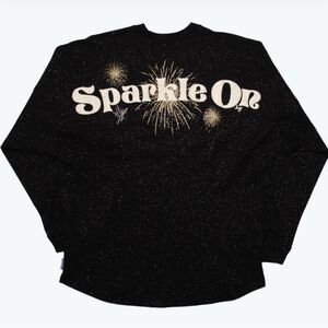 Black Sparkle Lug sweatshirt size large new with tags